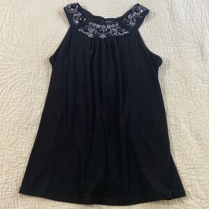 Express S womens black tank top